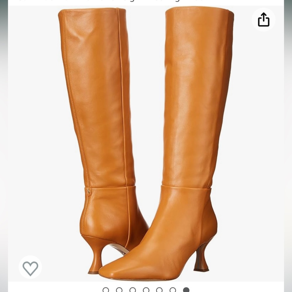 New in Box Sam Edelman Women's Leigh Knee High 100% Leather Boots Size 7